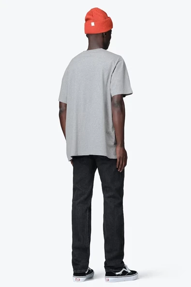 % 100 Pamuk Relaxed Fit Bisiklet Yaka T Shirt Erkek T Shirt A2082 - 3