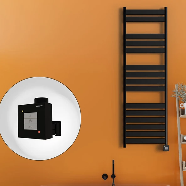 Bora Bora Elektrikli Havlupan 500x1600 Mat Siyah Ktx1 1000 Watt ürün görseli