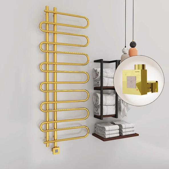 ZANTE Elektrikli Havlupan 600x1400  Altın (KTX1 Termostat) 300W ürün görseli 1