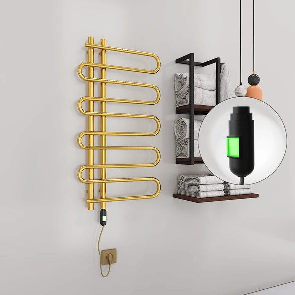 ZANTE Elektrikli Havlupan 500x1000  Altın (OnOff Düğmeli) 200W ürün görseli 1