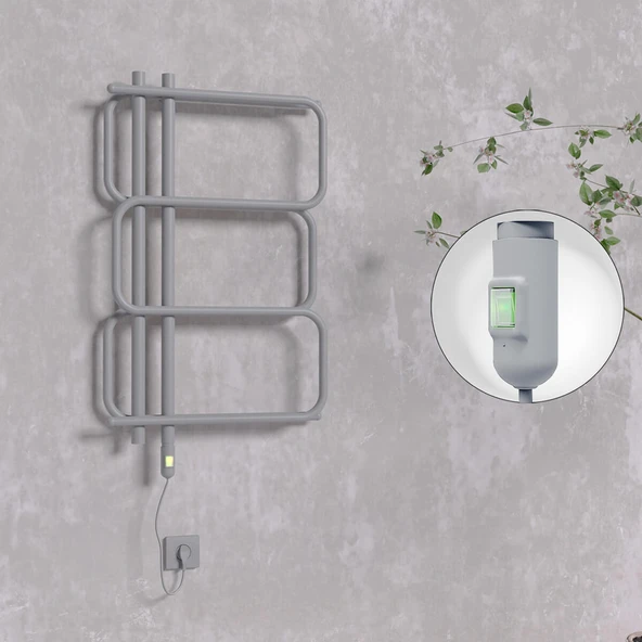 MATSU Elektrikli Havlupan 540x884  Antrasit (OnOff Düğmeli) 300W ürün görseli