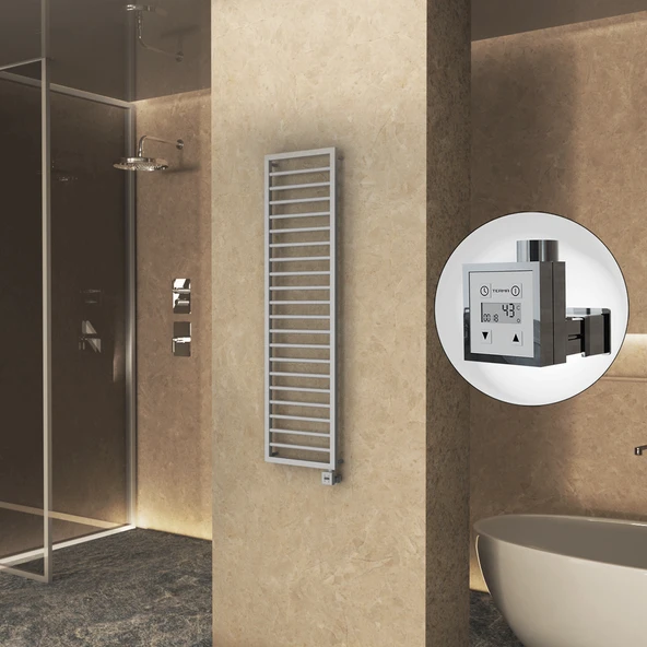 NAXOS Elektrikli Havlupan 500x1655 Gri 7012 Texture (KTX3 Termostat) 600W ürün görseli