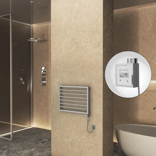 NAXOS Elektrikli Havlupan 800x578 Gri 7012 Texture (KTX3 Termostat) 300W Spiral Kablolu ürün görseli