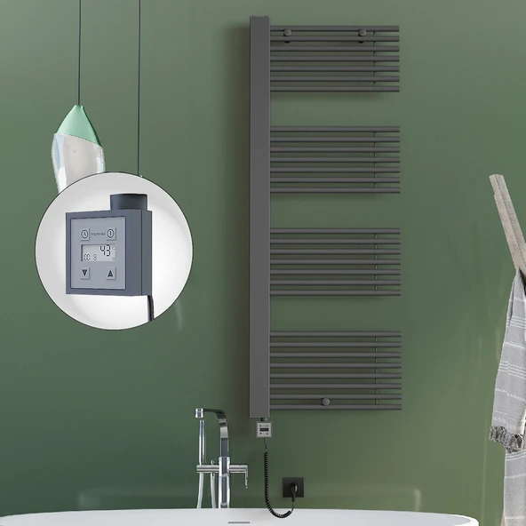 MALE Elektrikli Havlupan 600x1600  Antrasit (KTX3 Termostat) 1000W ürün görseli