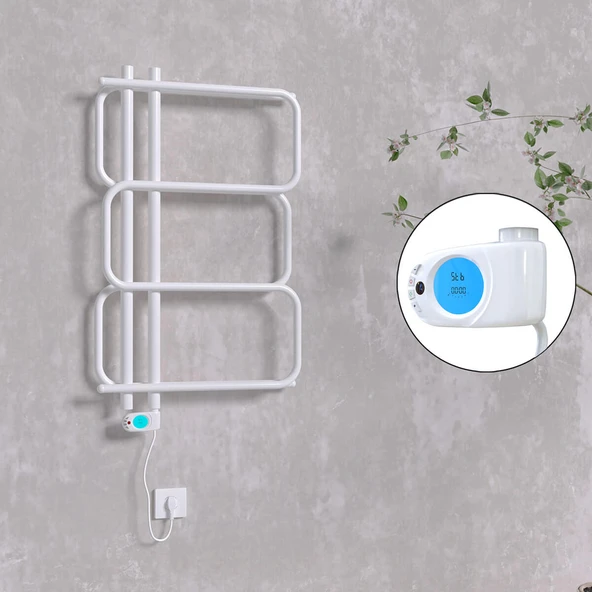 MATSU Elektrikli Havlupan 540x884  Beyaz (Musa Termostat) 300W ürün görseli 1