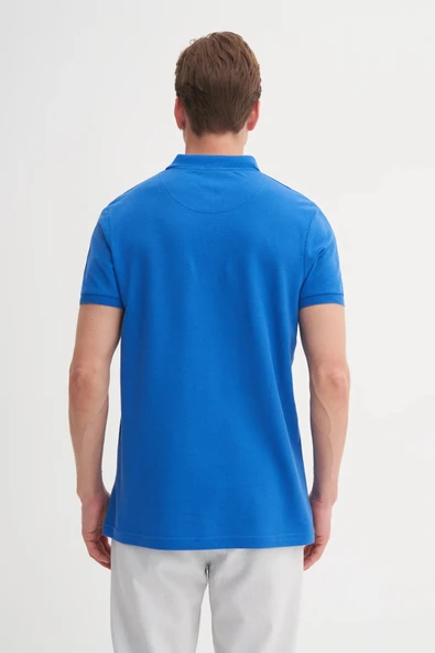 Cazador Erkek T-shirt Polo Yaka 4613 CIVIT MAVISI - Resim 4