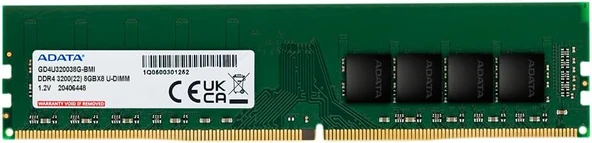 A-Data Ram Pc 8Gb Ddr4 Premıer 3200Mhz Dımm 1.2V Ad4U32008G22-Sgn