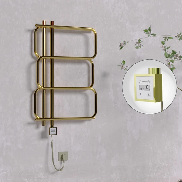 MATSU Elektrikli Havlupan 540x884  Altın (KTX3 Termostat) 200W Spiral Kablolu ürün görseli 1