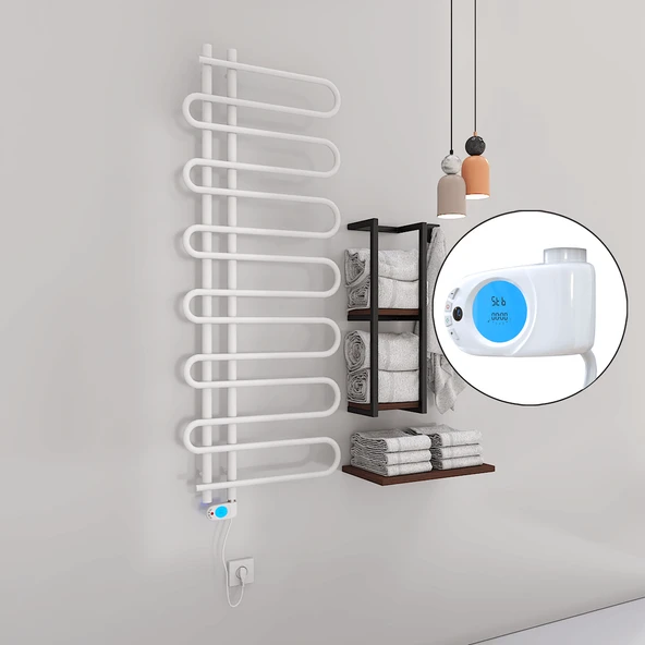 ZANTE Elektrikli Havlupan 600x1400  Beyaz (Musa Termostat) 600W ürün görseli 1