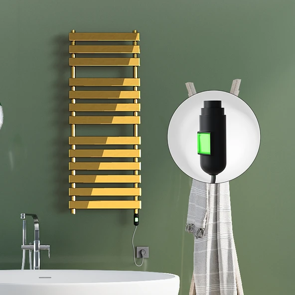 TAHITI Elektrikli Havlupan 500x950 Altın  (OnOff Düğmeli) 300W ürün görseli