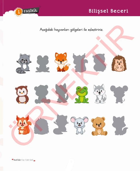 2. Sınıf 4x4'lük Tatil Tekrar Seti | 12 Fasikül+Bilişsel Etkinlikler-2025 - Resim 5