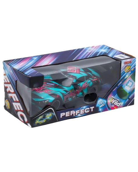 Ctoys 1:16 Uzaktan Kumandalı Neon Işıklı Spor Araba Turkuaz P383