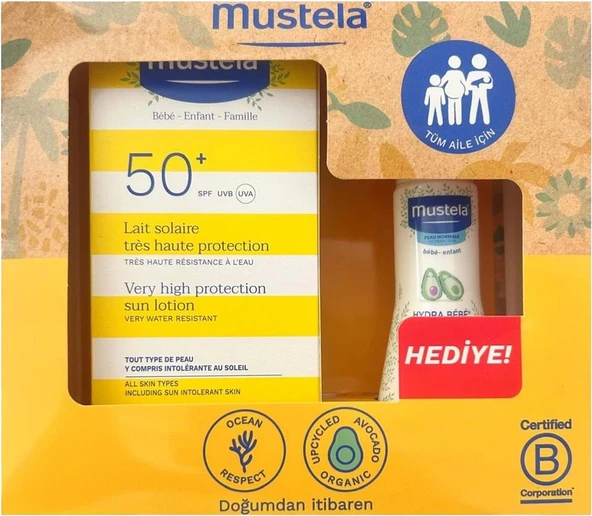 Mustela Güneş Losyonu SPF50 100 ml + Mustela Hydra Bebe 50 ml - 2