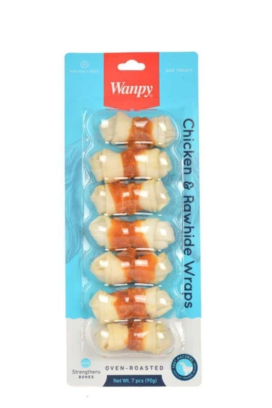 Tavuk Sargılı 7'li Çiğneme Kemiği Köpek Ödülü 90gr