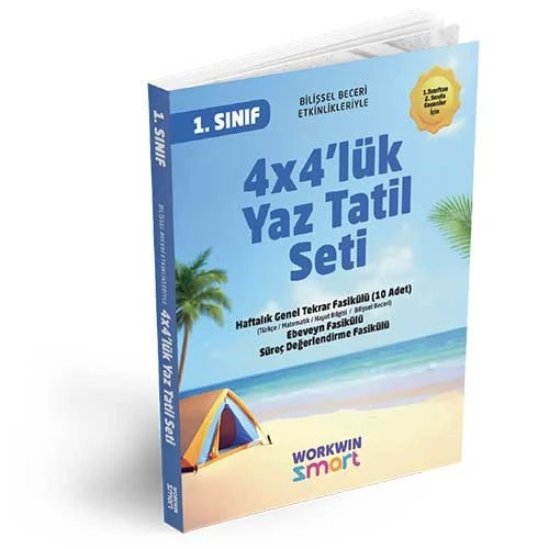 1. Sınıf 4x4'lük Tatil Tekrar Seti | 12 Fasikül+Bilişsel Etkinlikler-2025 - Resim 2