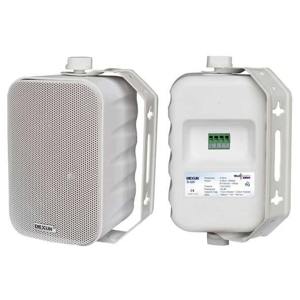 DEXUN D-425T 4" 10 CM 30 WATT 8 OHM 70/100 VOLT BEYAZ TRAFOLU SÜTUN HOPARLÖR TEKLİ