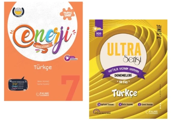 PALME YAYINLARI 7.SINIF TÜRKÇE SORU KİTABI - TÜRKÇE 44 HAFTA KAZANIM KAVRAMA DENEME KİTABI ürün görseli