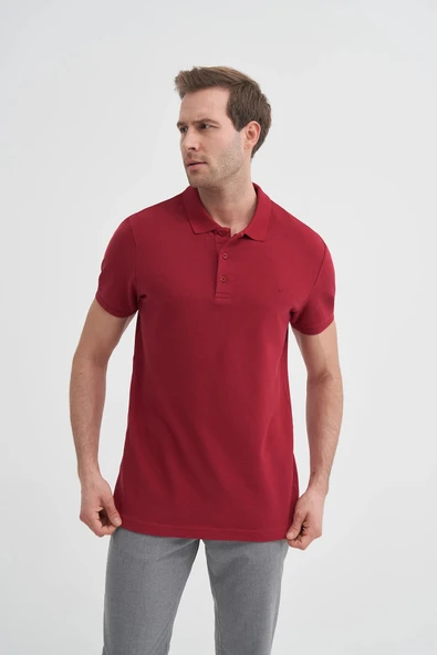 Cazador Erkek T-shirt Polo Yaka 4613 Bordo ürün görseli 1