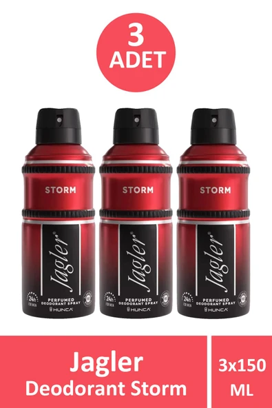 Jagler Deodorant Storm 150 ml 2 Adet