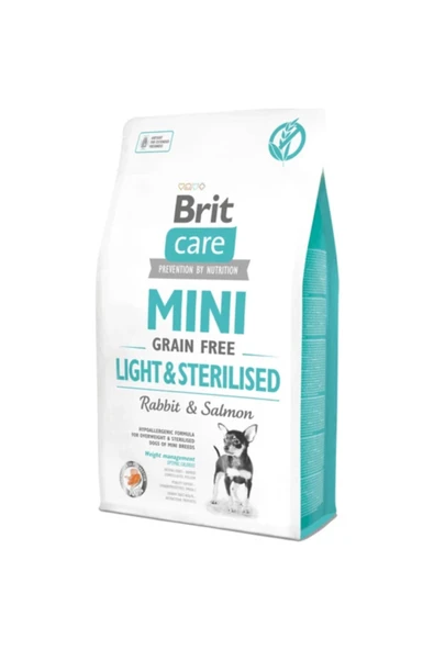Brit Care Tahılsız Mini Light Sterillised Tavşanlı Köpek Maması 2 Kg ürün görseli 1