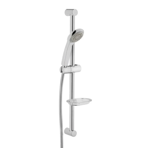 Artema Flow Soft Banyo Batarya Artema Solo C Sürgülü Krom El Duşu Seti - 2