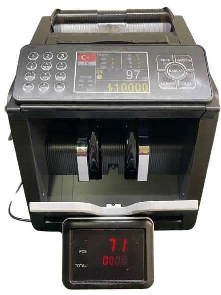 Duhan Para Sayma Makinası S500 Sesli Karışık Döviz Sayma - 4