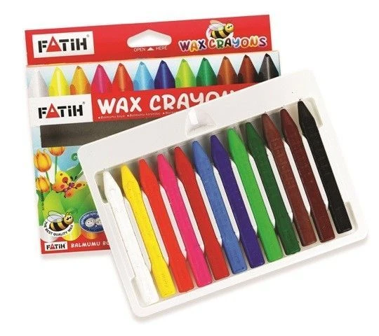 Fatih Mum Pastel Boya Wax Crayon Jumbo 12 Renk | 50220 - 2