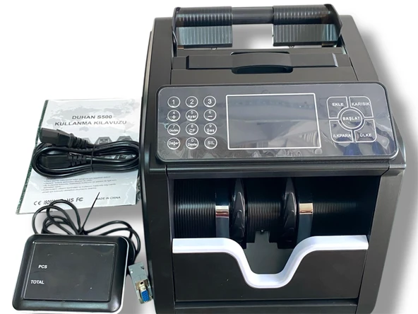 Duhan Para Sayma Makinası S500 Sesli Karışık Döviz Sayma - 1
