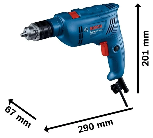 Bosch GSB 600 Darbeli Matkap Set 600W + 100 Parça Aksesuar Seti - 2