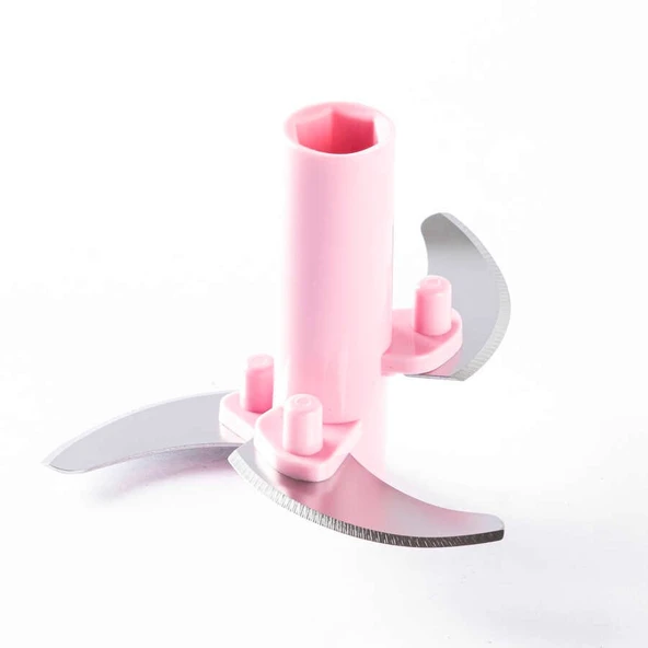Tantitoni Füme Pembe Küçük Pratik Doğrayıcı 400ml - 2