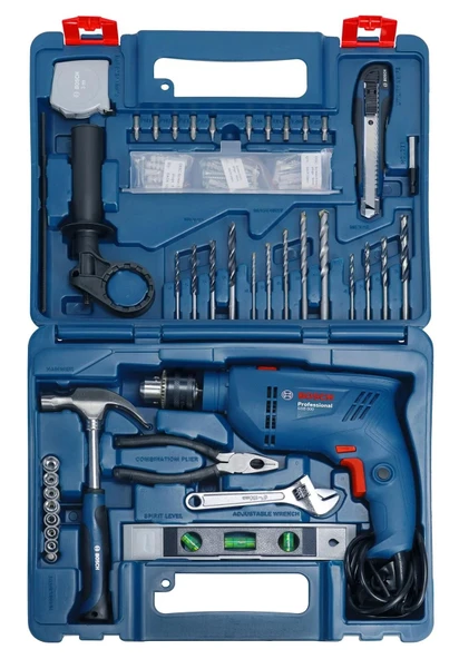 Bosch GSB 600 Darbeli Matkap Set 600W + 100 Parça Aksesuar Seti - 3