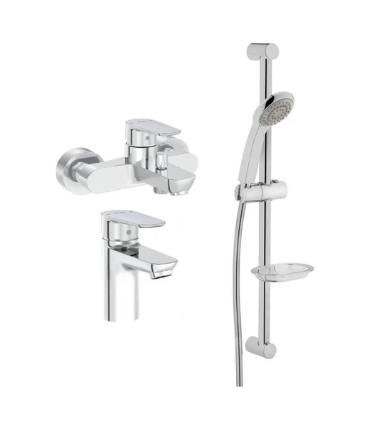 Artema Flow Soft Lavabo Banyo Batarya Artema Solo C Sürgülü Krom El Duşu Seti ürün görseli 1