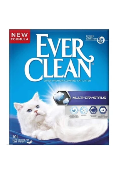 Multi Crystal Extra Güçlü Topaklaşan Kedi Kumu 10 Lt