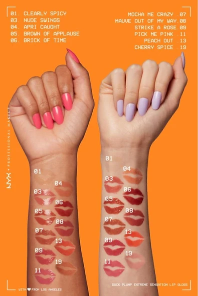 NYX Professional Makeup Duck Plump Dolgun Görünüm Veren Dudak Parlatıcısı - 08 Mauve Out Of My Way - 4