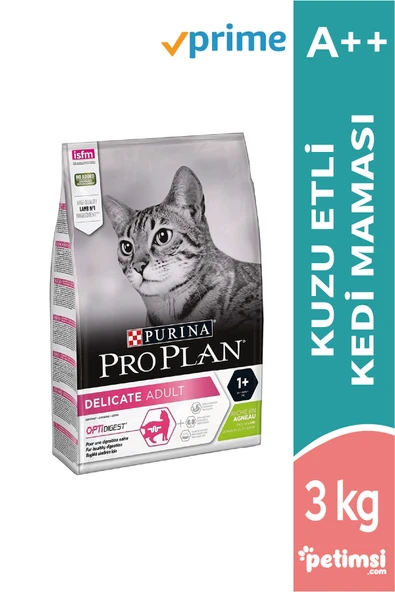 Pro Plan Delicate Kuzu Etli Yetişkin Kedi Maması 3 Kg ürün görseli