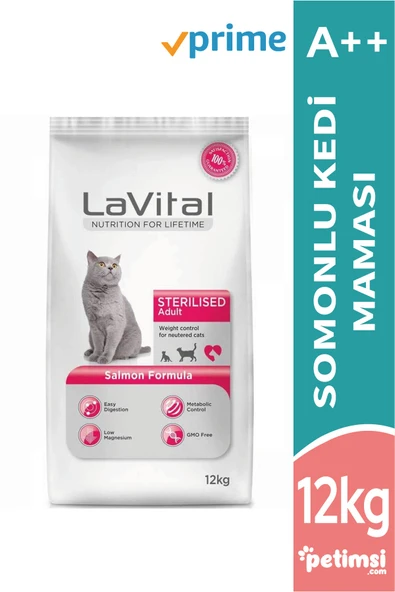 Somonlu Kısırlaştırılmış Yetişkin Kuru Kedi Maması 12 Kg ürün görseli
