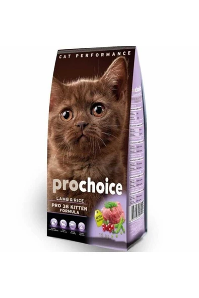 ProChoice 38 Kitten Kuzu Etli Yavru Kedi Maması 2 Kg