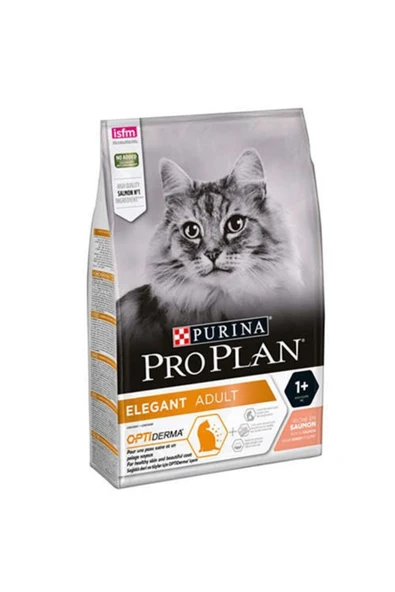 Pro Plan Elegant Opti Derma Somonlu Yetişkin Kedi Maması 3 Kg - Tüy Yumağı Kontrolü