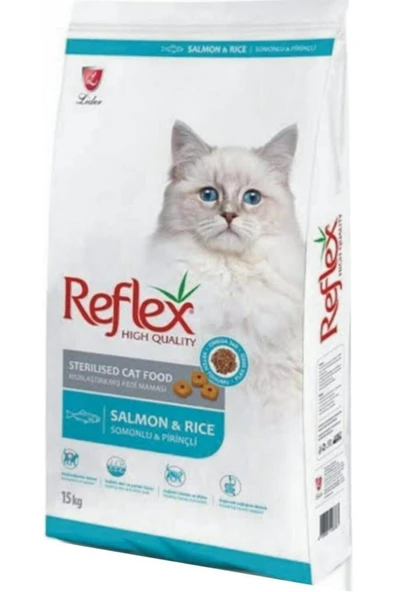 Reflex Sterilised Somon Balıklı 15 kg Kısırlaştırılmış Yetişkin Kuru Kedi Maması ürün görseli
