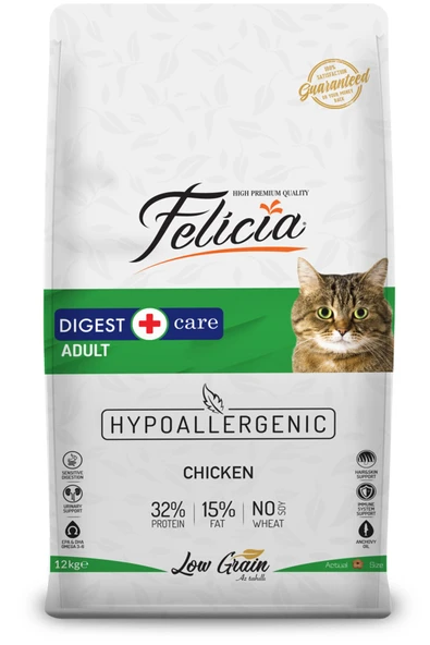 Digest+Care Tavuklu Yetişkin Kedi Maması 12kg ürün görseli