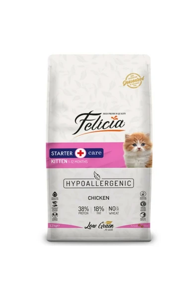 düşük tahıllı kitten kedi 12kg tavuklu hypoallergenic yavru kedi maması hipoalerjenik