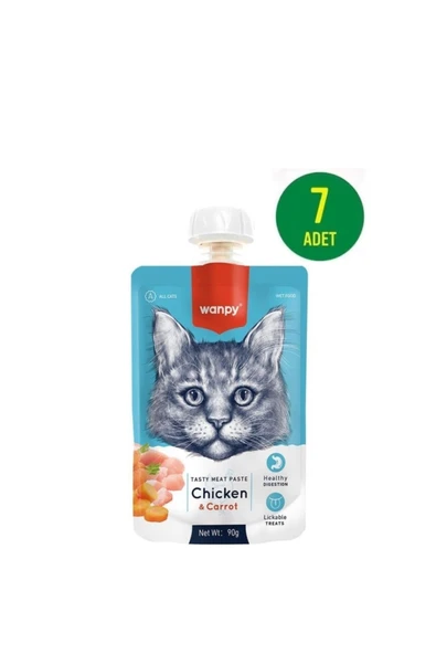 Taze Tavuklu&havuçlu Kedi Et Ezmesi 90 Gr X 7 Adet