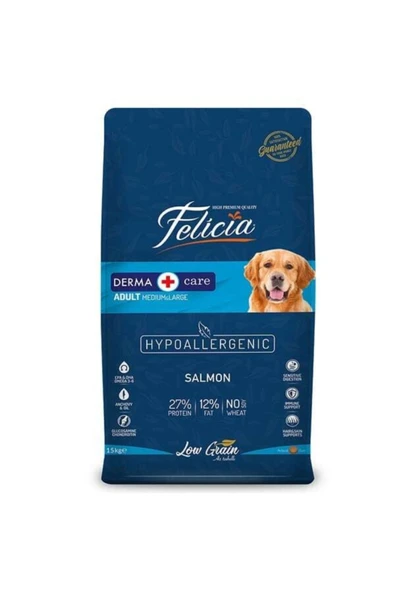 Az Tahıllı 15 Kg Yetişkin Somonlu M/large Breed Hypoallergenic Köpek Maması - Resim 3