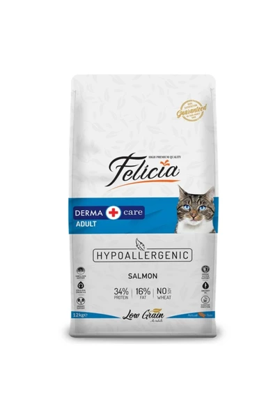 Az Tahıllı Yetişkin Somonlu Kedi Maması 12 Kg