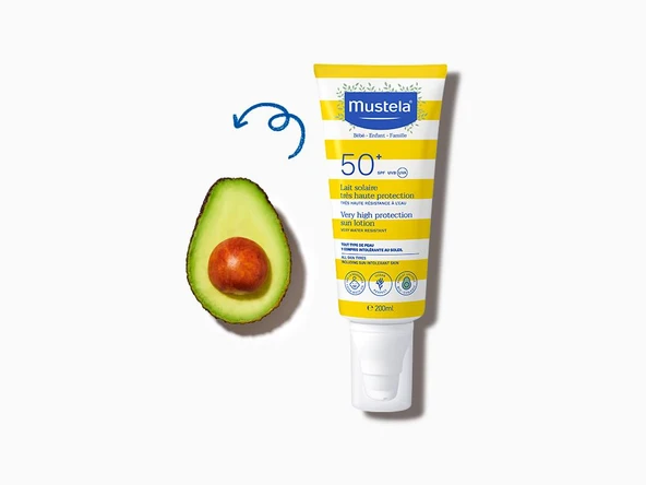 Mustela Yüksek Koruma Faktörlü Güneş Losyonu Tüm Aile İçin SPF50+ 200 ml