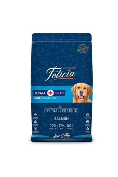 Az Tahıllı Yetişkin Somonlu M/large Breed Hypoallergenic Köpek Maması 3kg ürün görseli 1