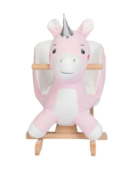 TommyBaby Egitici Peluş Sallanan At Ahsap Sallanan At - 5