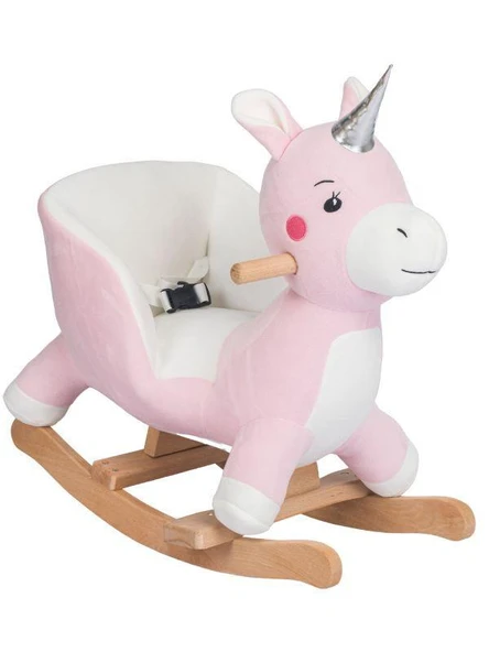 TommyBaby Egitici Peluş Sallanan At Ahsap Sallanan At - 6