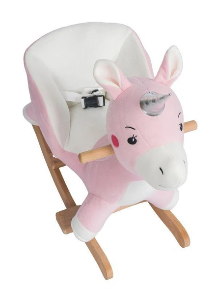 TommyBaby Egitici Peluş Sallanan At Ahsap Sallanan At - 8