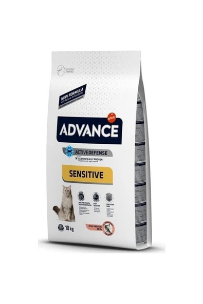 Sensitive Somonlu Yetişkin Kedi Maması 10 Kg